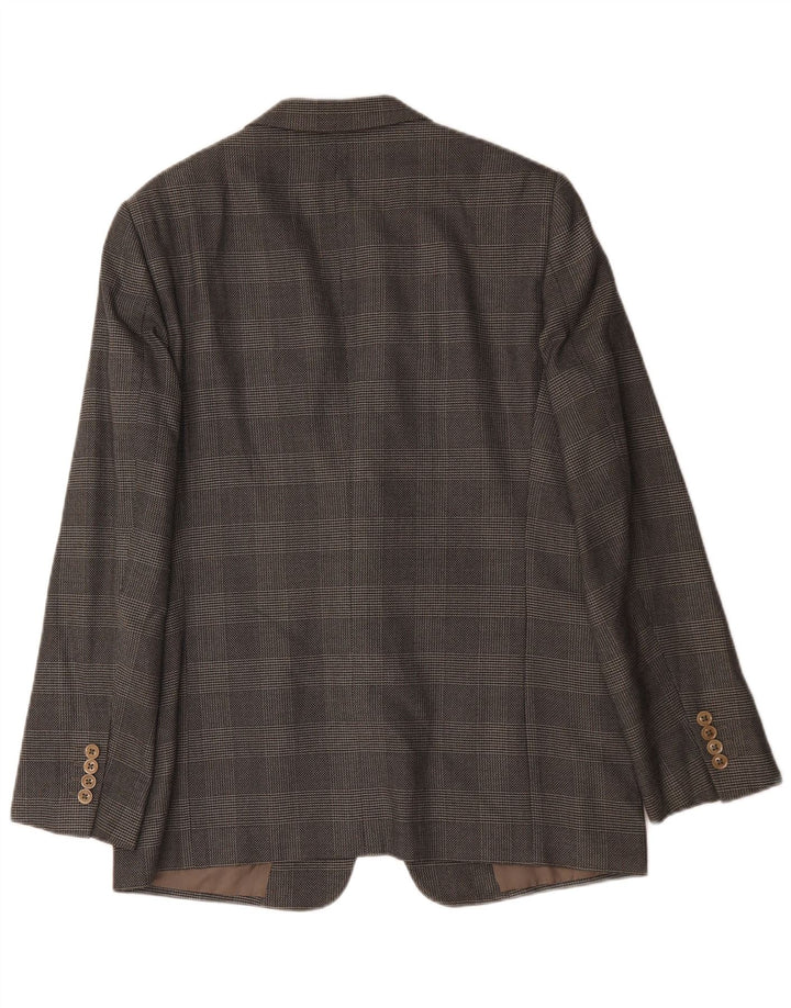 Armani Herren 2-Knopf-Blazerjacke UK 38 Mittelgrau kariert