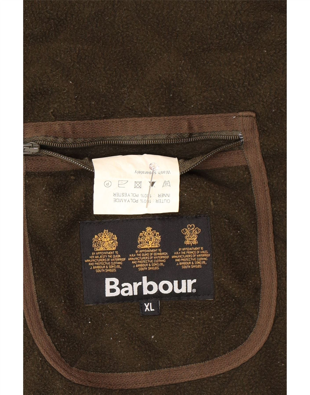 BARBOUR Herren Steppweste UK 42 XL Grün Polyamid