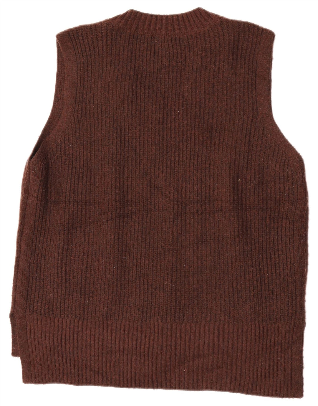Marks & Spencer Damen Weste Tank Top UK 16 Large Braun Polyester