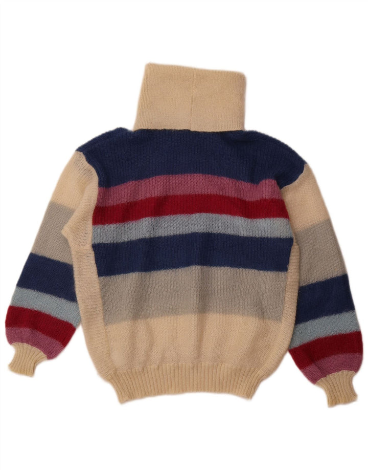 ALDO Damen Rollkragenpullover, EU 42, groß, mehrfarbig gestreift