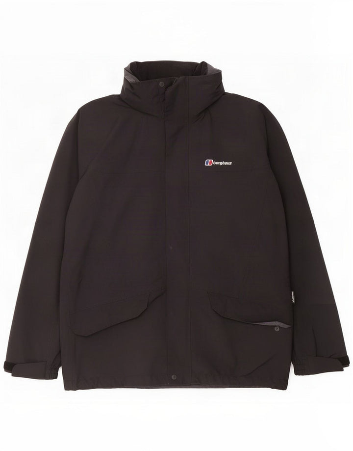 Berghaus Herren Regenjacke UK 38 Medium Schwarz Polyester