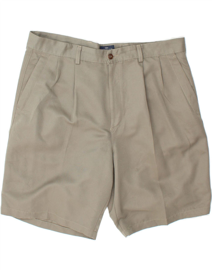 DOCKERS Mens Pegged Chino Shorts W38 XL Green Chevron Polyester Vintage Dockers and Second-Hand Dockers from Messina Hembry 