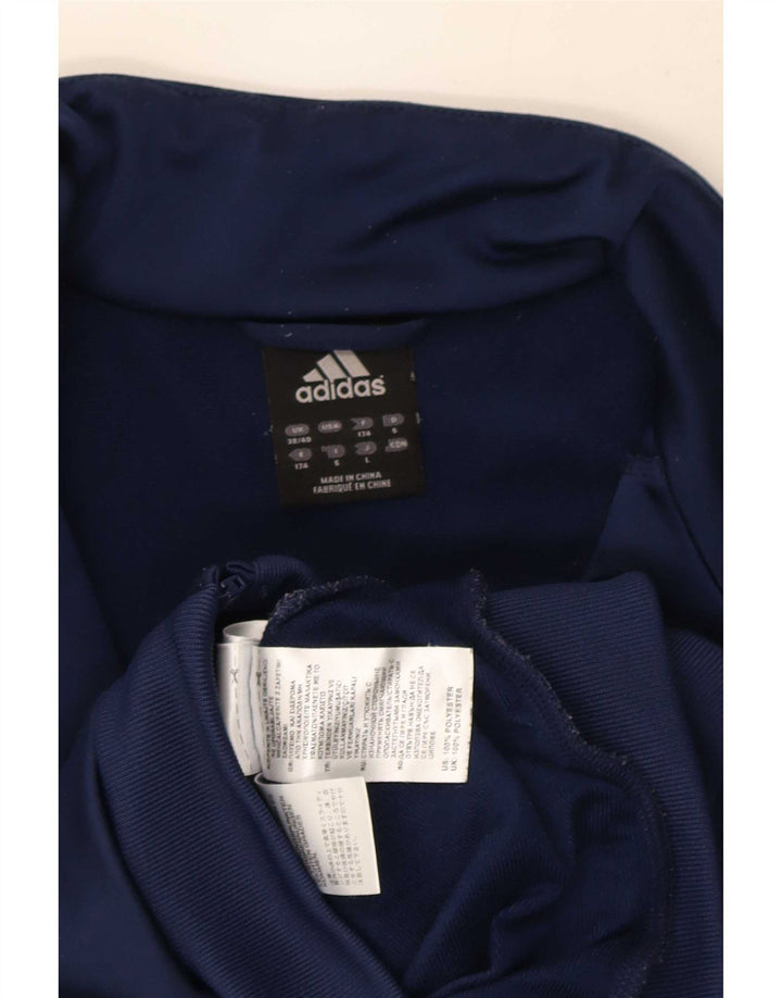 Adidas Herren Trainingsanzug Top Jacke UK 38/40 Medium Marineblau Polyester
