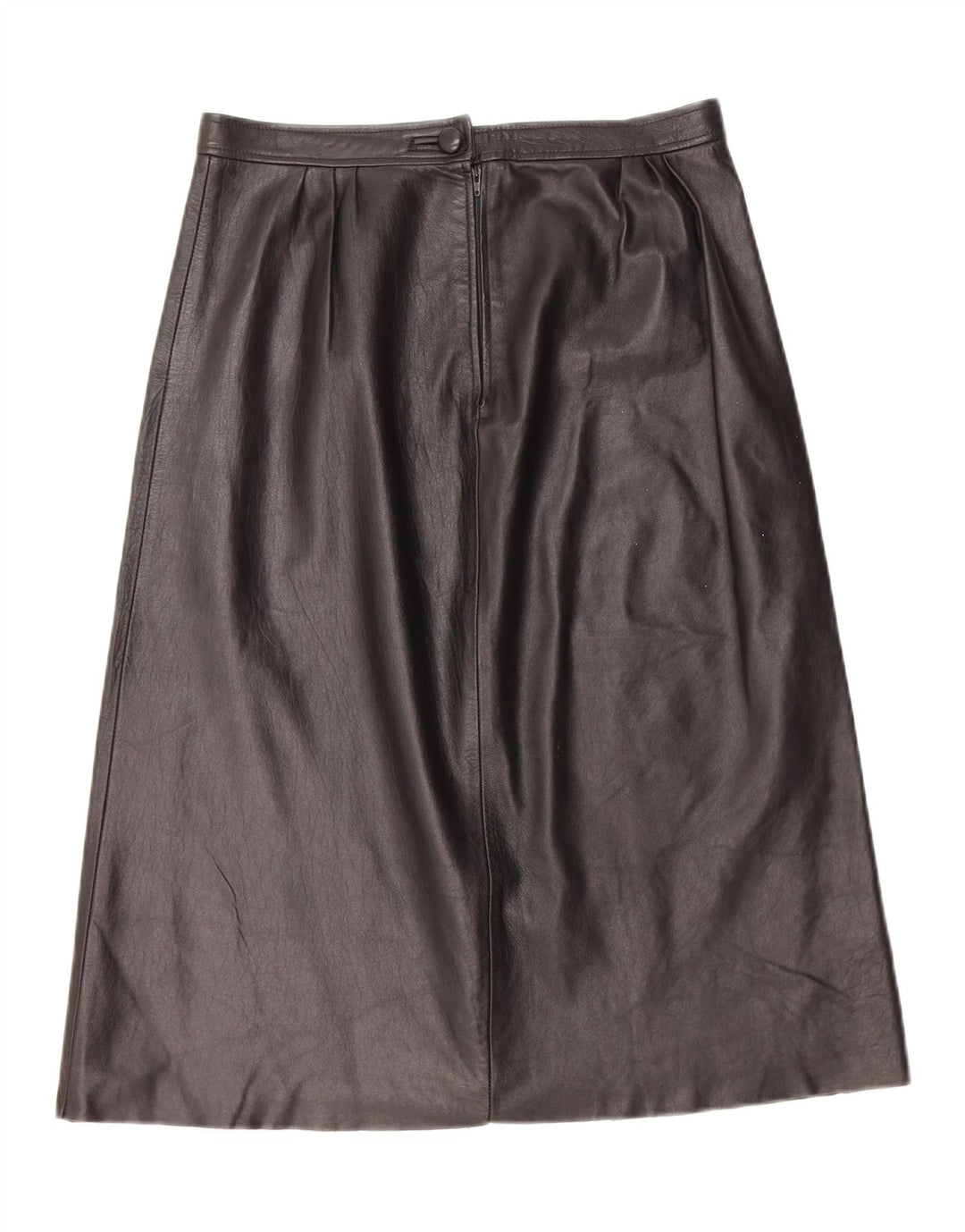 Vintage Damen Lederrock W28 Medium Schwarz