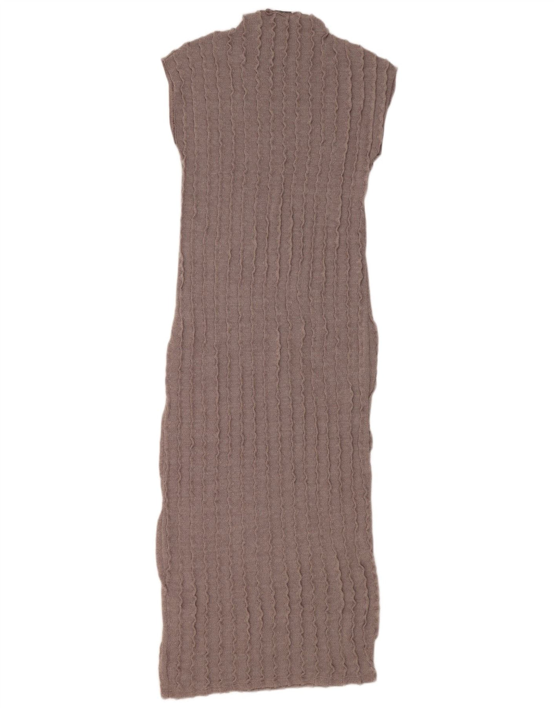 Zara Damen Maxi-Ärmelloses Pulloverkleid UK 12 Mittelgrau
