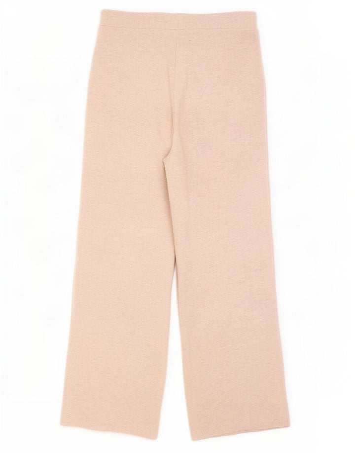 Zara Damen-Trainingshose, UK 12, mittelbeigefarbenes Polyester
