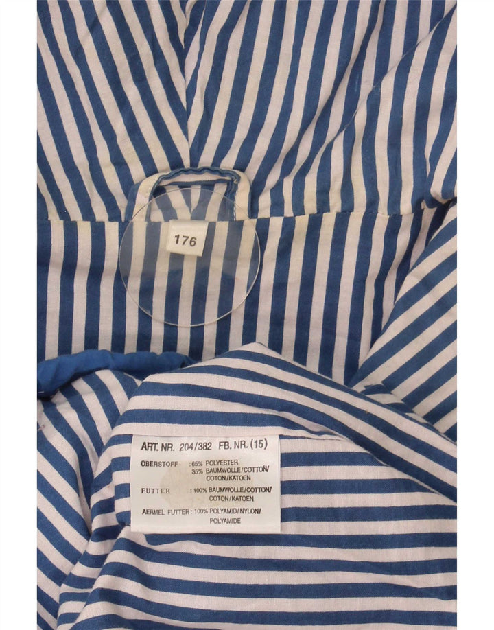 John F Gee Übergroße Anorakjacke mit Kapuze und Grafik für Jungen, 15–16 Jahre, Blau