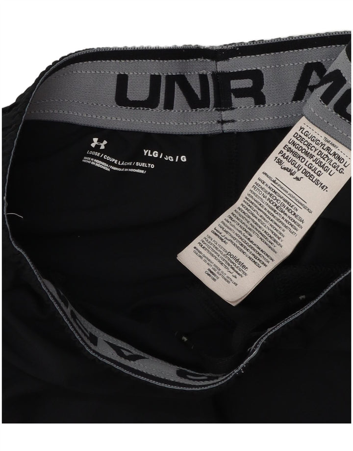 Under Armour Jungen-Sportshorts, 11–12 Jahre, groß, schwarzes Polyester