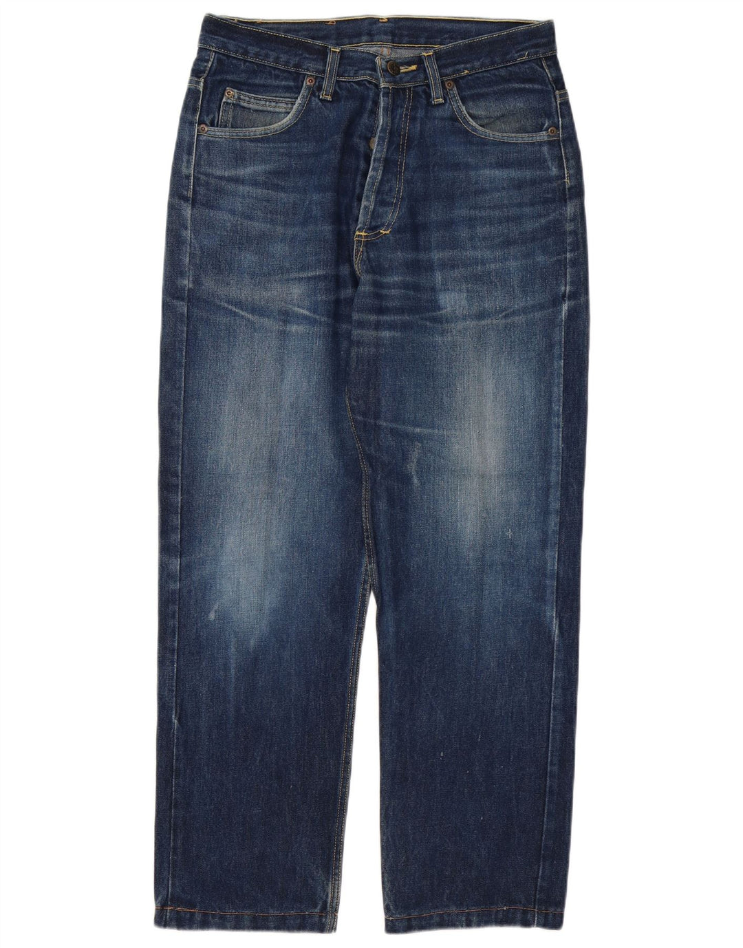 Lee Herren Chicago Straight Jeans W32 L28 Blaue Baumwolle