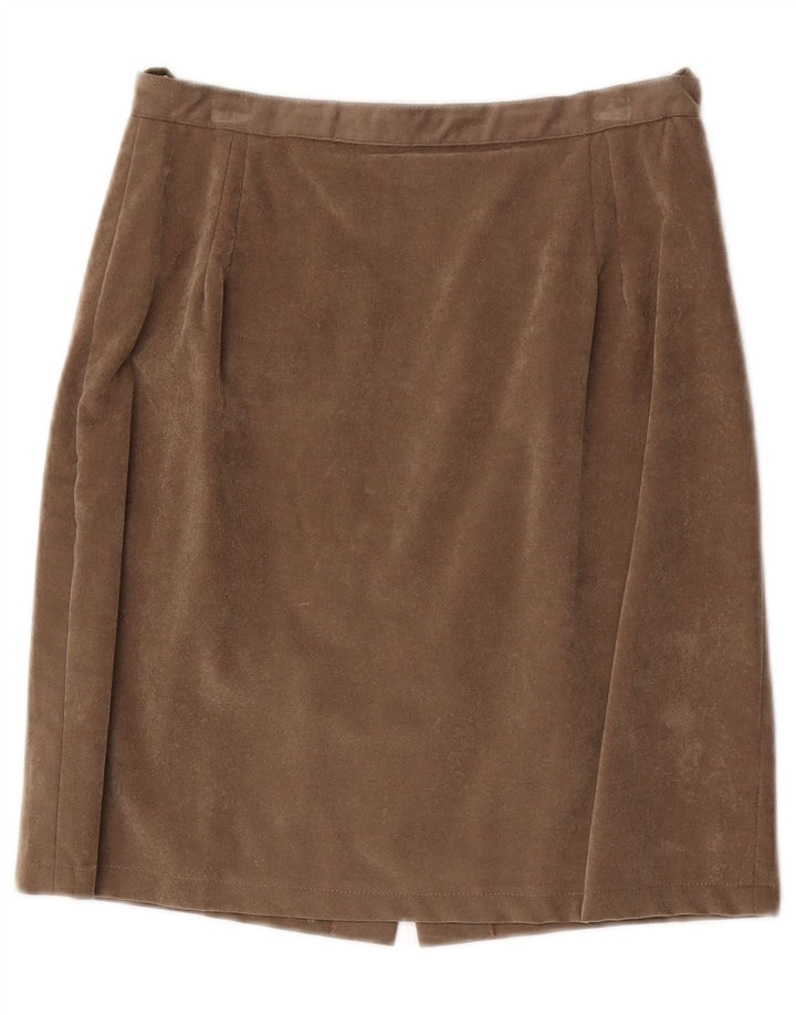 Vintage Damen gerader Rock W24 XS Grau