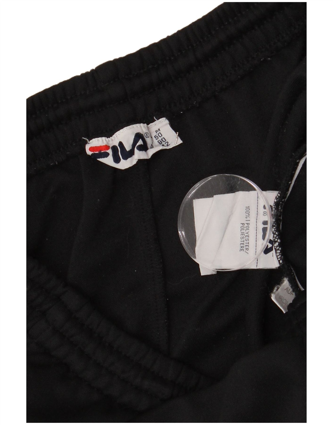Fila Herren-Trainingshose mit Grafik, mittelschwarzes Polyester