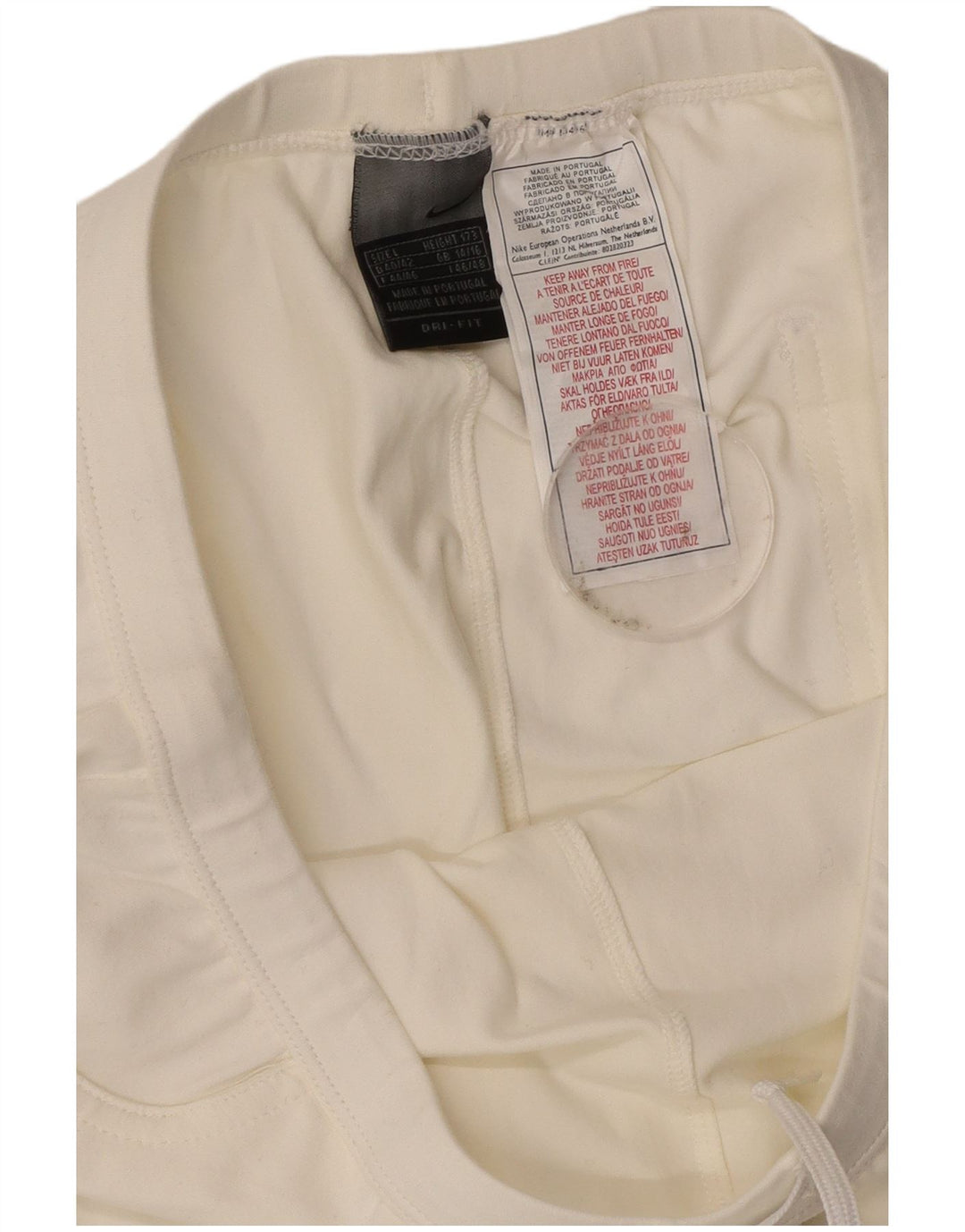 Nike Damen Flare-Trainingshose UK 14/16 Large Off White Nylon