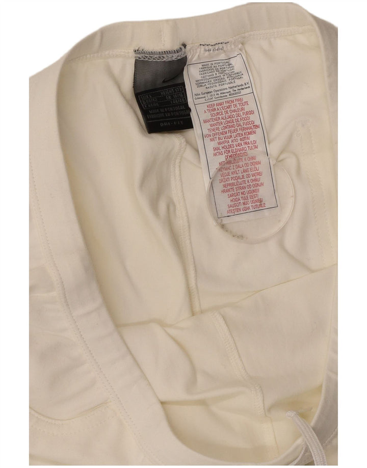 Nike Damen Flare-Trainingshose UK 14/16 Large Off White Nylon