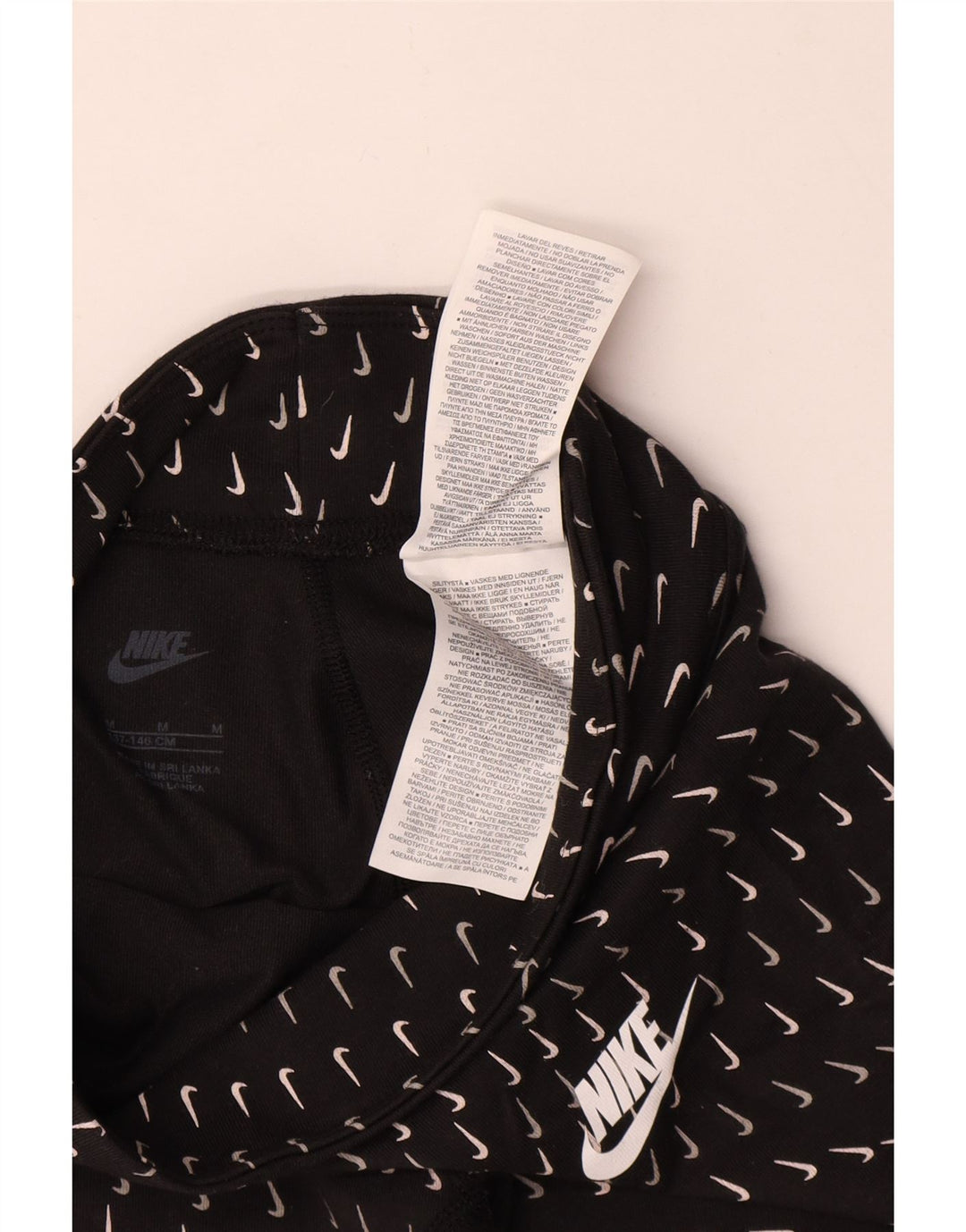 Nike Mädchen-Grafik-Leggings, 10–11 Jahre, mittelgroß, schwarze Baumwolle
