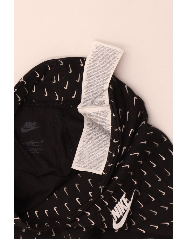 Nike Mädchen-Grafik-Leggings, 10–11 Jahre, mittelgroß, schwarze Baumwolle