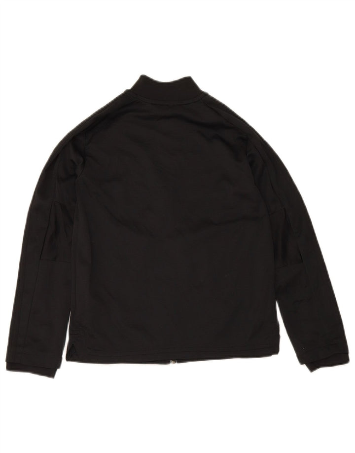 Adidas Jungen-Trainingsanzug-Top-Jacke, 7–8 Jahre, schwarzes Polyester