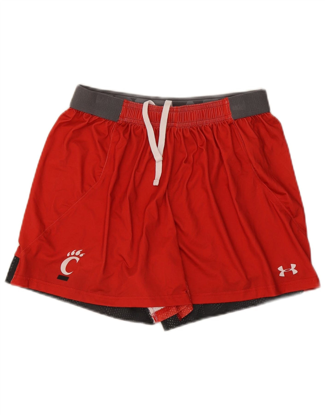 Under Armour Damen Sportshorts UK 10 Small Rot Colourblock Polyester