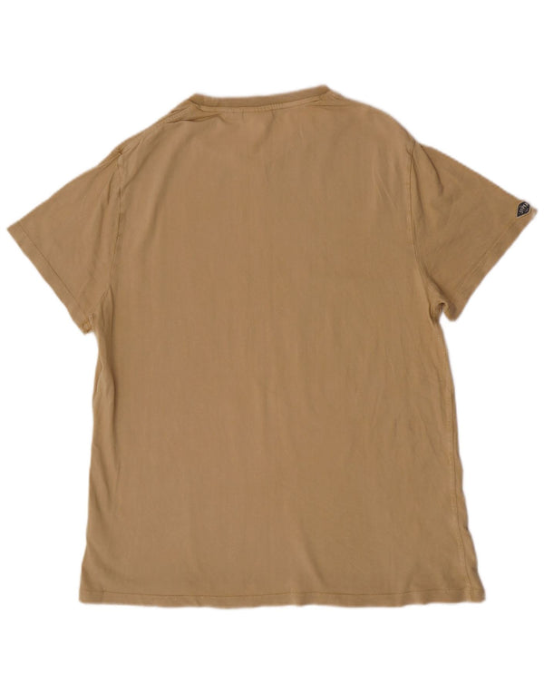 Superdry Herren Slim Fit Graphic T-Shirt Top 2XL Beige Baumwolle