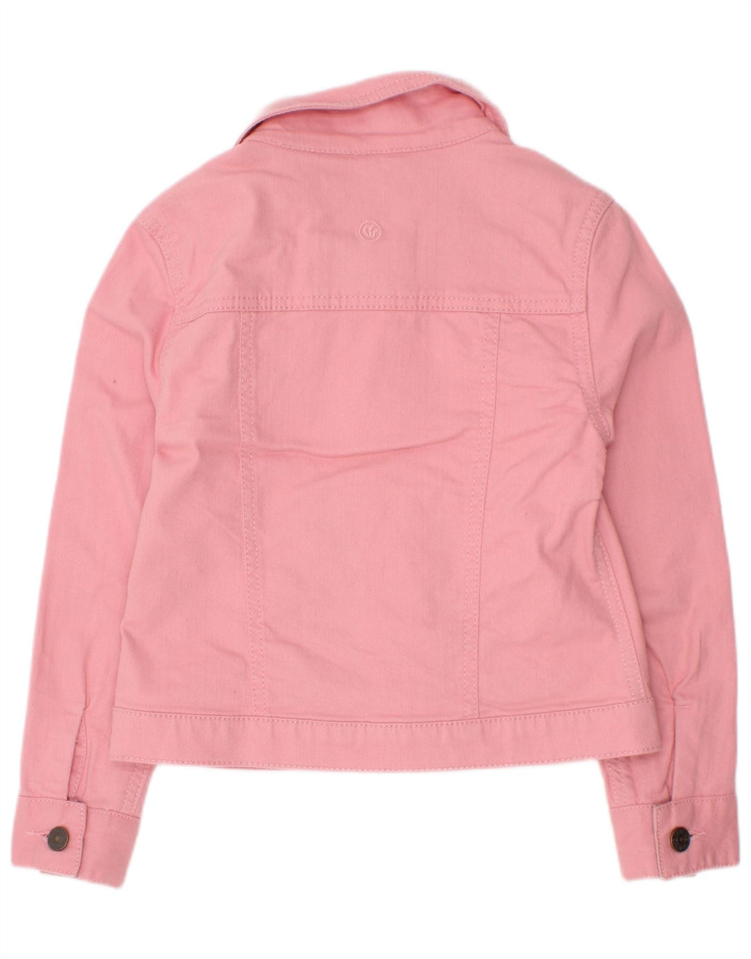 Fat Face Mädchen-Jeansjacke, 7–8 Jahre, rosa Baumwolle