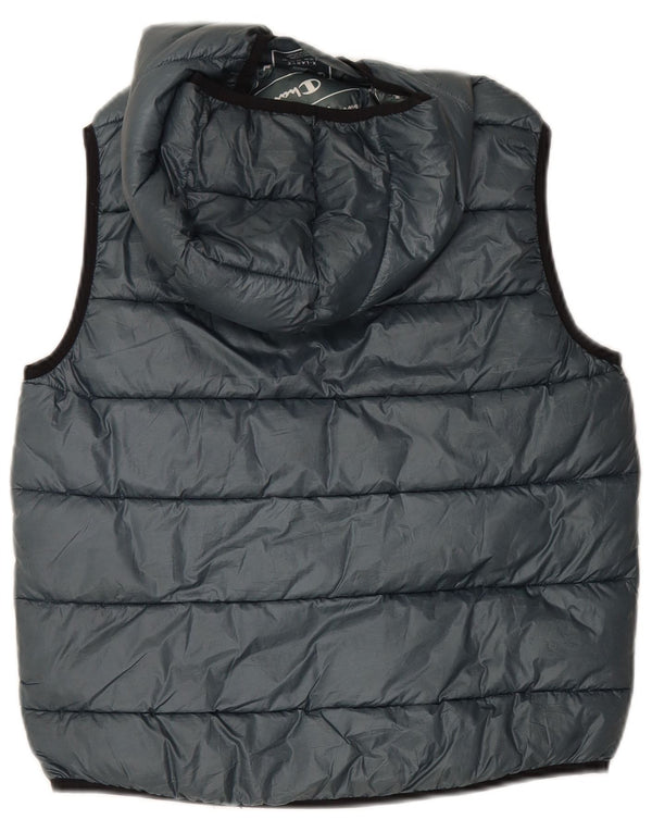 Champion Wattierte Weste mit Kapuze für Jungen, 13–14 Jahre, XL, Grau, Polyester