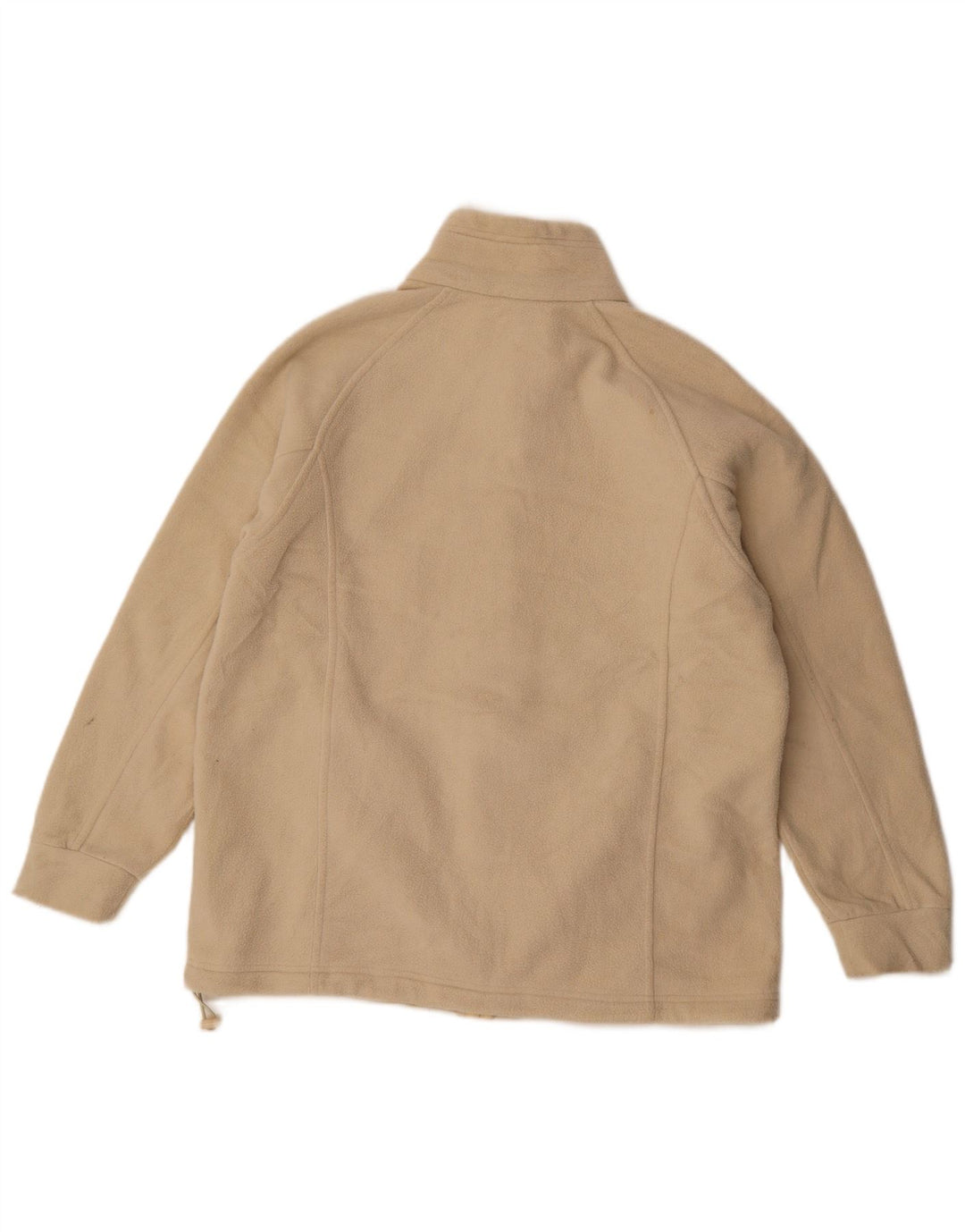 Marks & Spencer Damen Fleecejacke UK 14 Large Beige Polyester