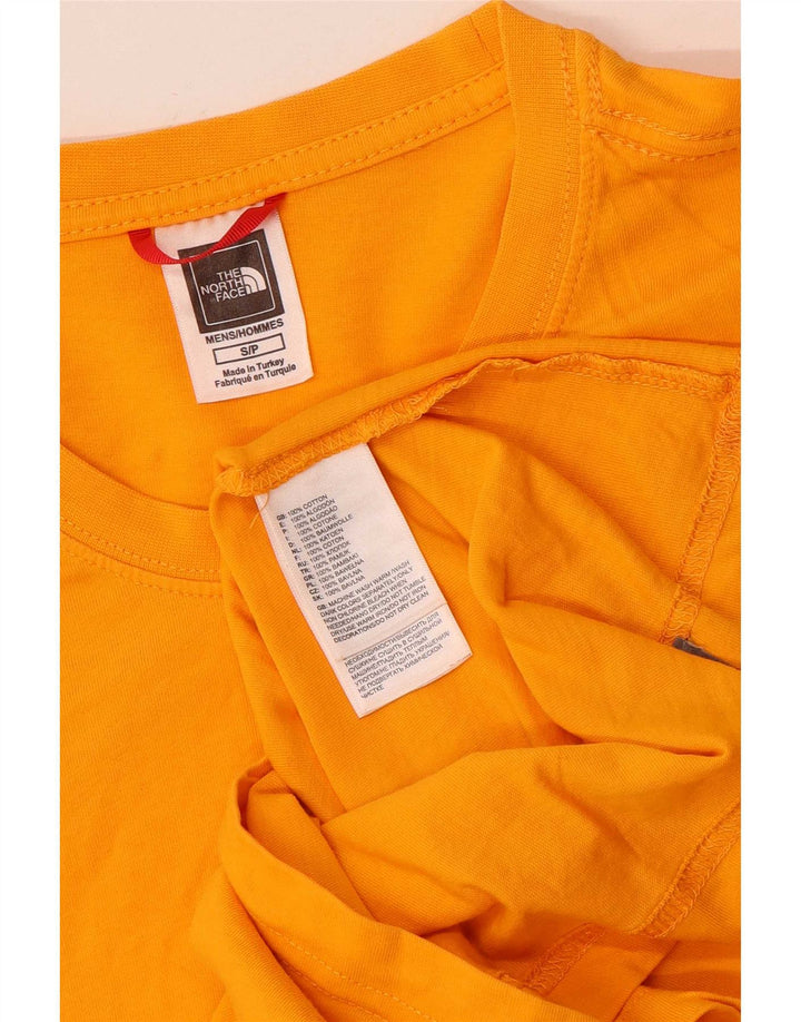 The North Face Herren-T-Shirt mit Grafik, Größe S, Orange, Baumwolle