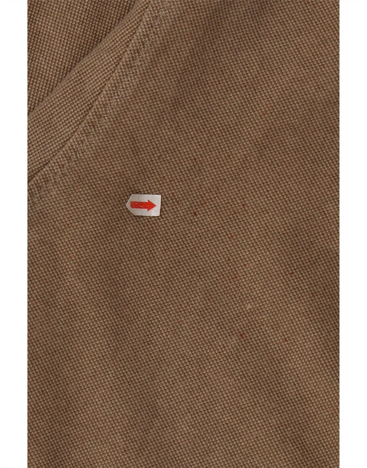 Fat Face Herren-Sweatshirt mit Reißverschluss am Hals, mittelbeige Baumwolle