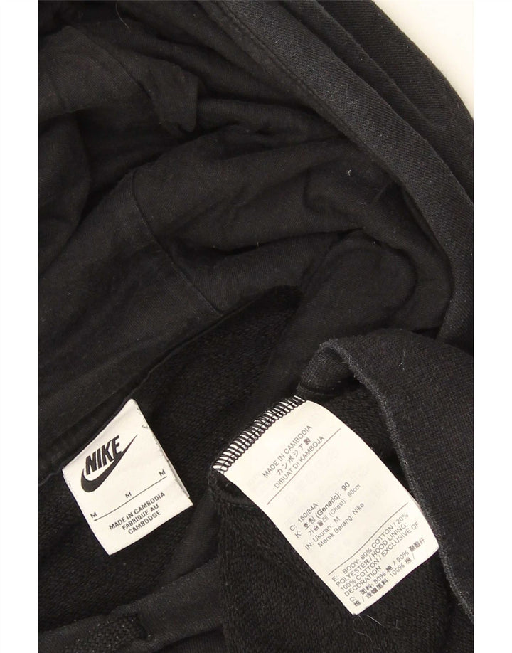 Nike Herren-Hoodie-Pullover aus mittelschwarzer Baumwolle