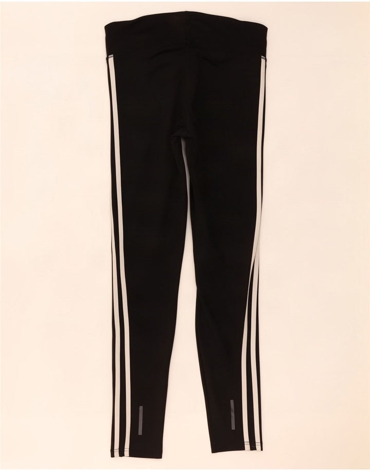 Adidas Damen Climalite Leggings UK 8/10 Small Schwarz Polyester
