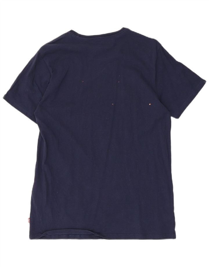 Levi's Herren-T-Shirt mit Grafik, mittelmarineblaue Baumwolle