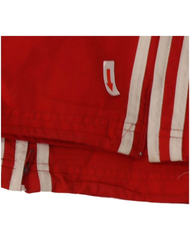 Adidas Herren-Trainingshose, UK, Größe 44/46, großes rotes Polyester