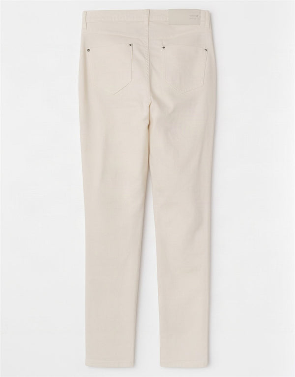 Marks & Spencer Damen Slim Casual Hose UK 12 Medium W30 L28 Weiß