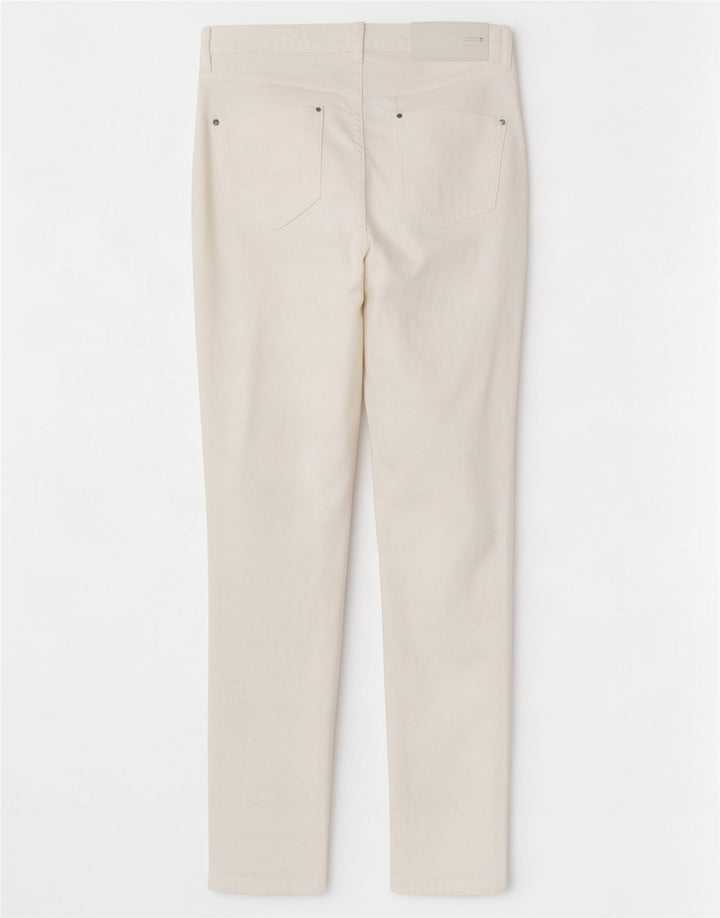 Marks & Spencer Damen Slim Casual Hose UK 12 Medium W30 L28 Weiß