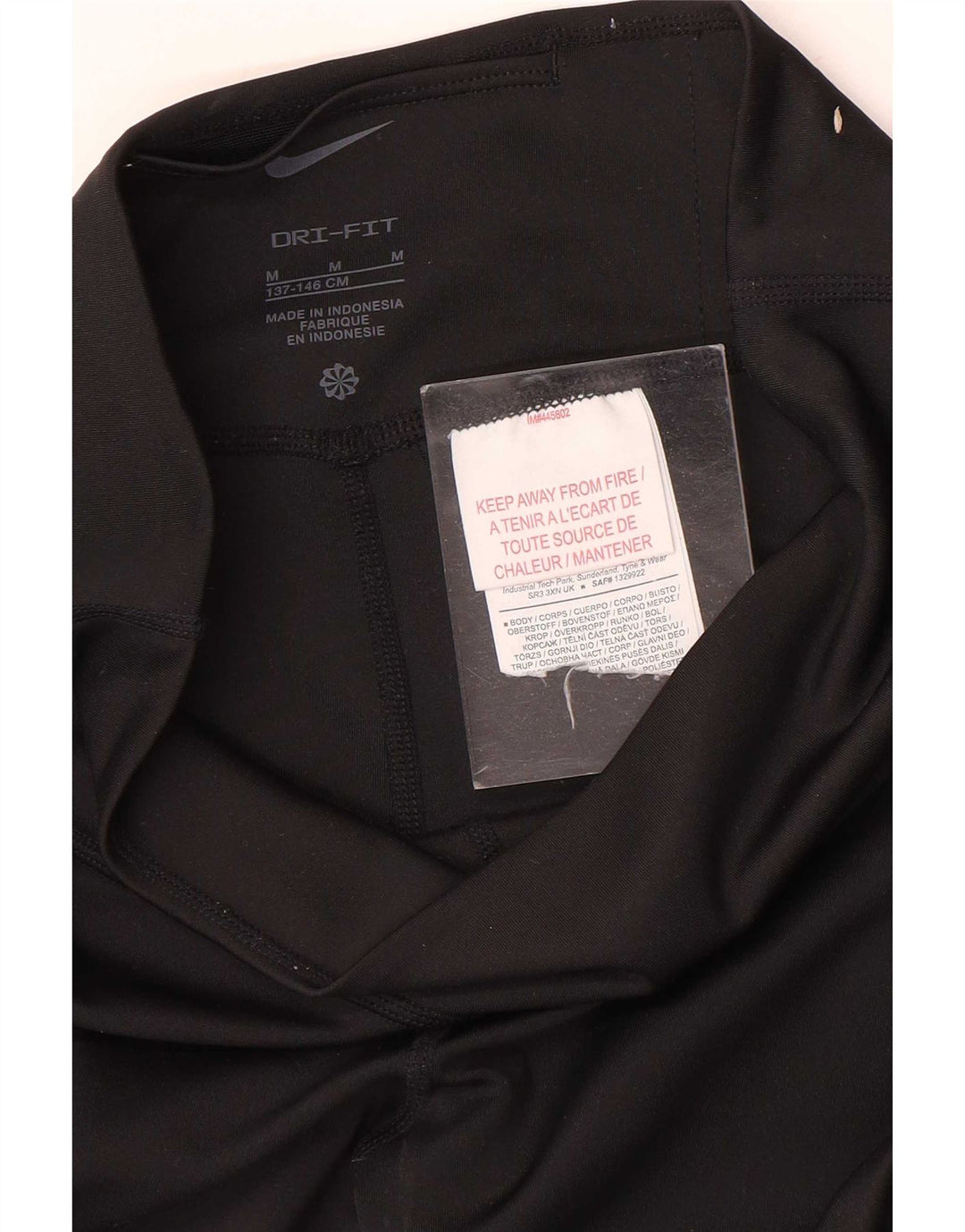 Nike Dri-Fit-Leggings für Mädchen, 10–11 Jahre, mittelgroßes schwarzes Polyester