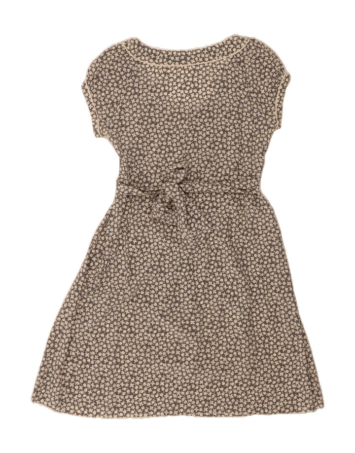 GERARD DAREL Womens A-Line Dress IT 44 Medium Grey Floral Silk Vintage Gerard Darel and Second-Hand Gerard Darel from Messina Hembry 