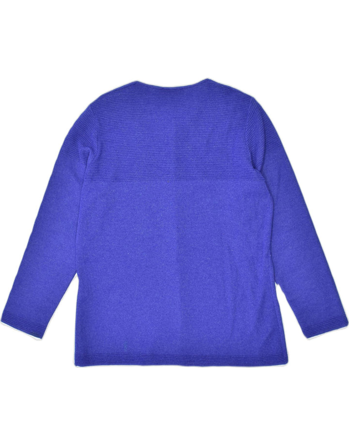 RENATO BALESTRA Womens Cardigan Sweater IT 50 XL Blue Wool | Vintage | Thrift | Second-Hand | Used Clothing | Messina Hembry 