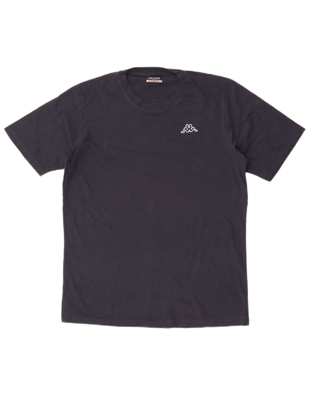 Kappa Herren T-Shirt Top Large Marineblau Baumwolle