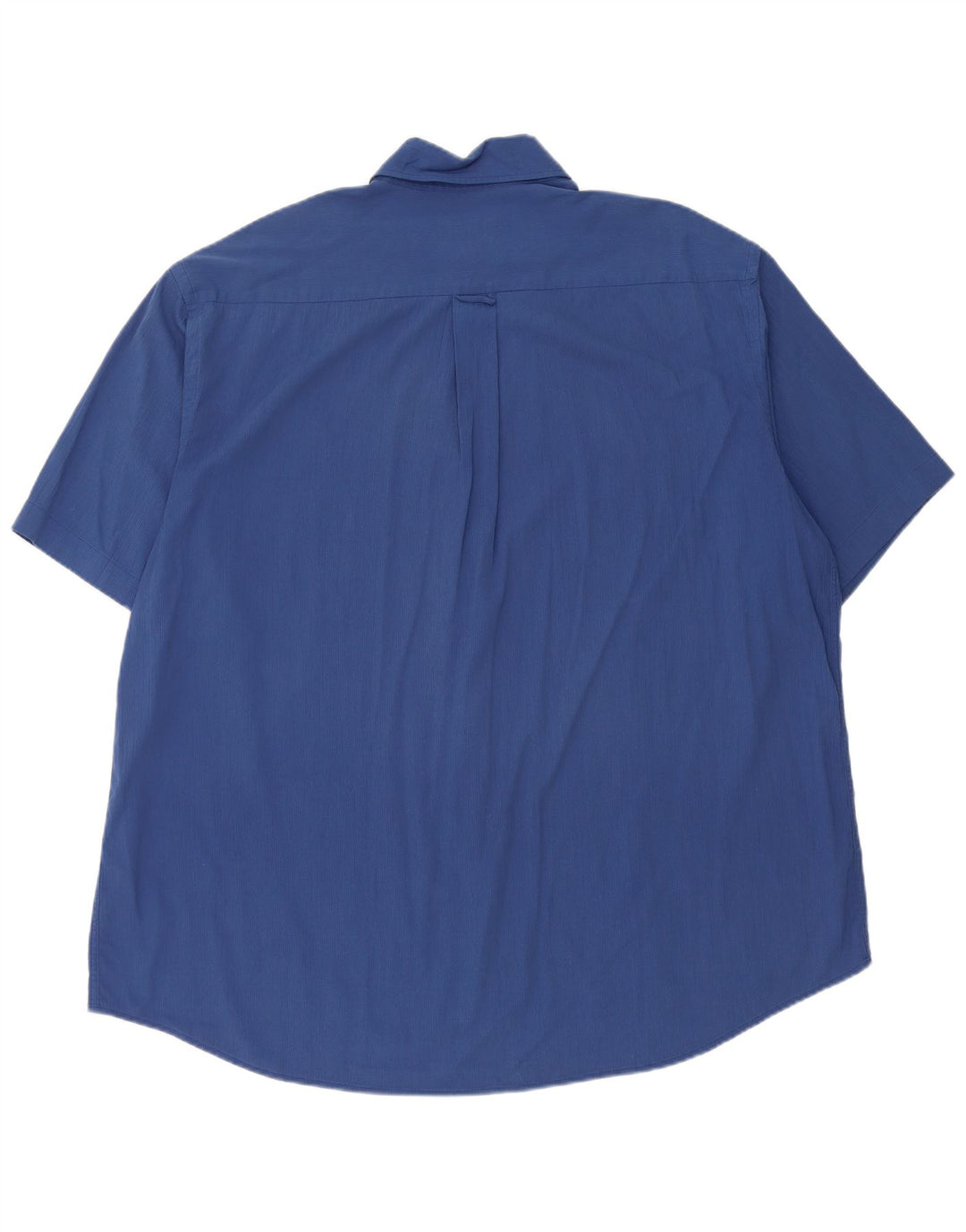 Hugo Boss Herren Kurzarmhemd 2XL Blau gestreift Modal