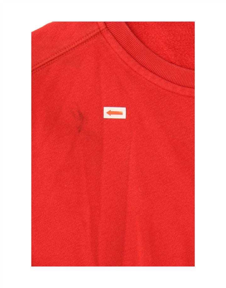 NIKE Womens Sweatshirt Jumper UK 16/18 XL Red Cotton
