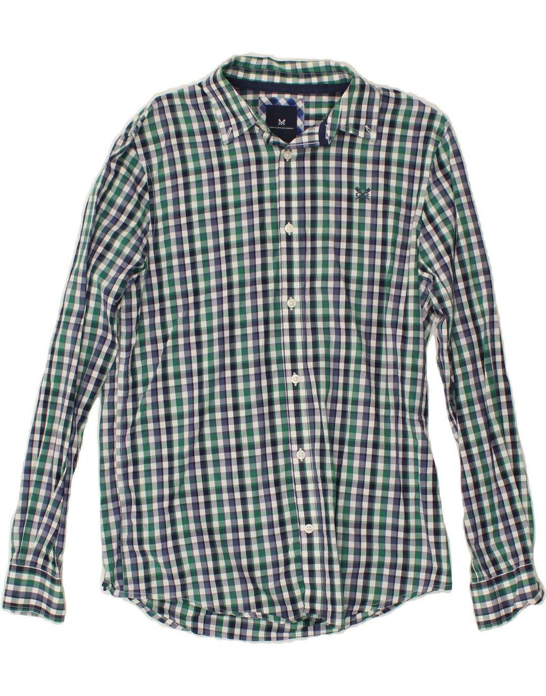 CREW CLOTHING Mens Classic Fit Shirt Small Multicoloured Check Cotton Vintage Crew Clothing and Second-Hand Crew Clothing from Messina Hembry 