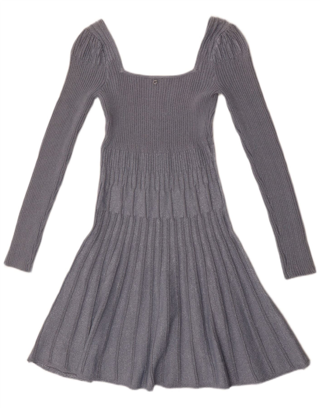 Guess Langarm-Pulloverkleid für Damen, UK 12, mittelgraues Rayon