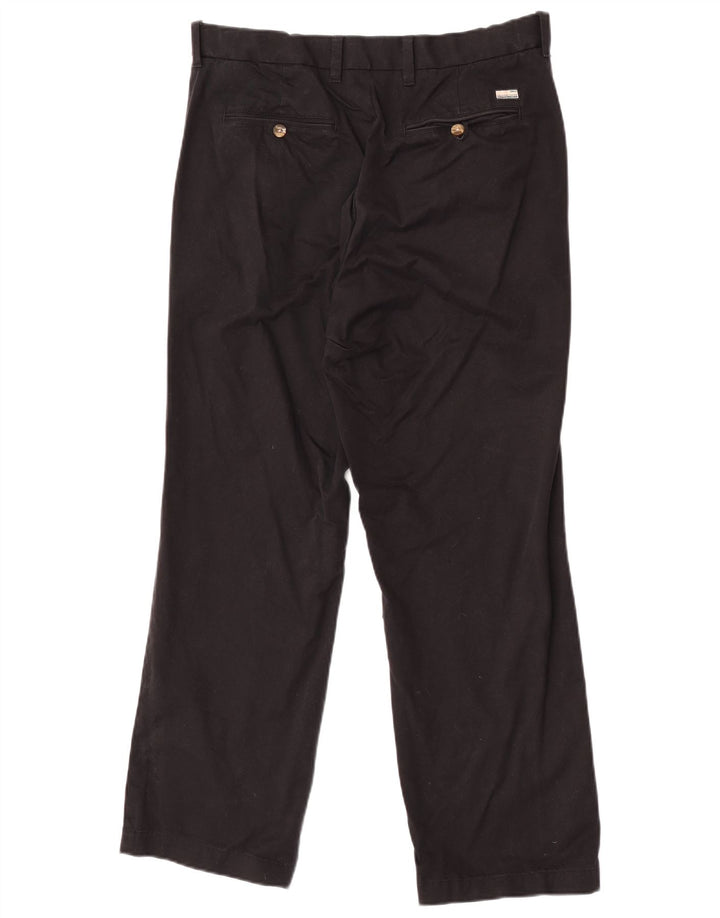 Marks & Spencer Herren Blue Harbour Gerade Chinohose W32 L29 Schwarz