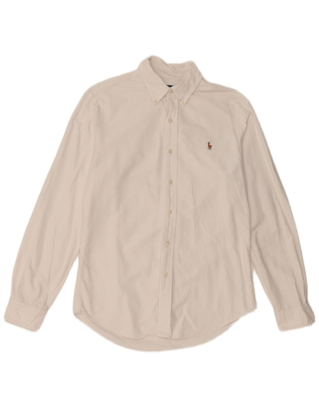 Ralph Lauren Slim-Fit-Hemd für Herren aus mittelweißer Baumwolle