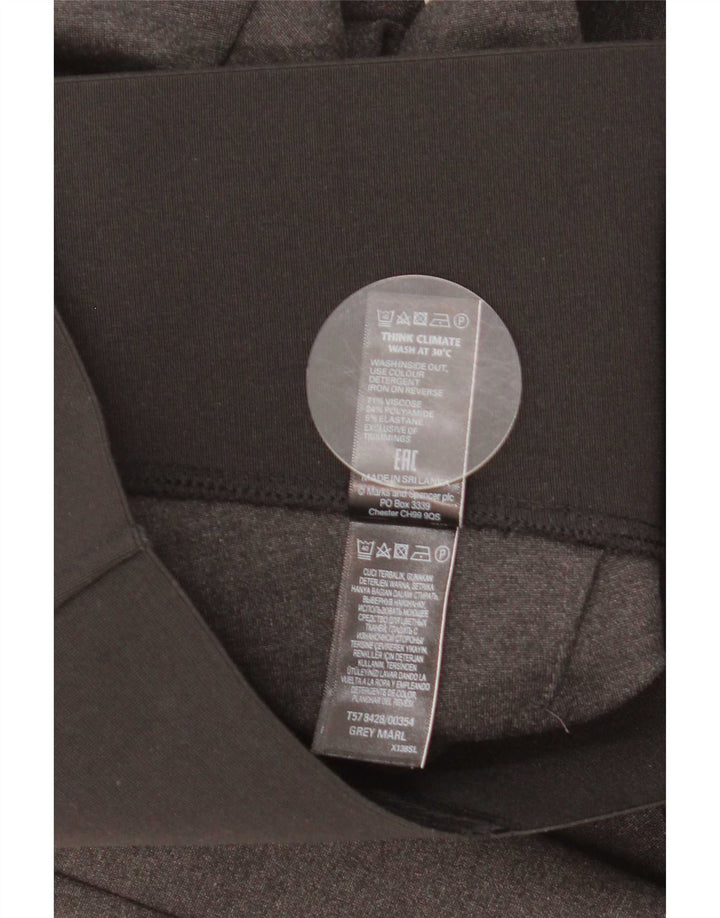 Marks & Spencer Damen Leggings UK 18 XL Graue Colourblock-Viskose