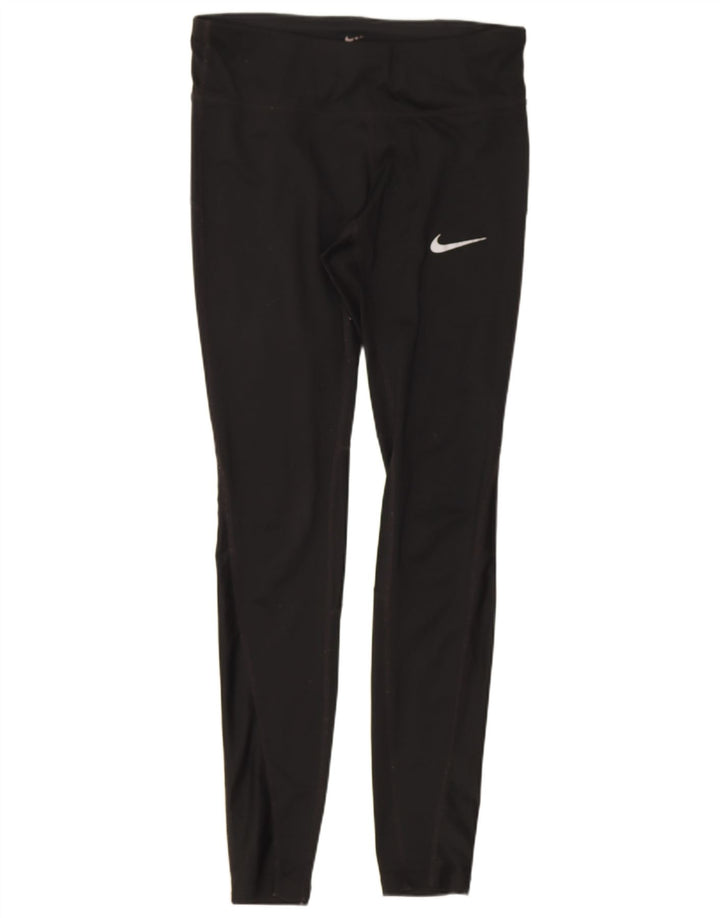 Nike Damen Dri Fit Leggings UK 8 Small Schwarz Polyester