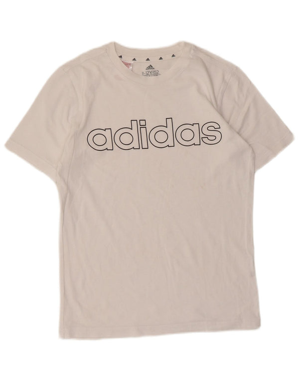 Adidas Jungen Graphic T-Shirt Top 11-12 Jahre Weiß