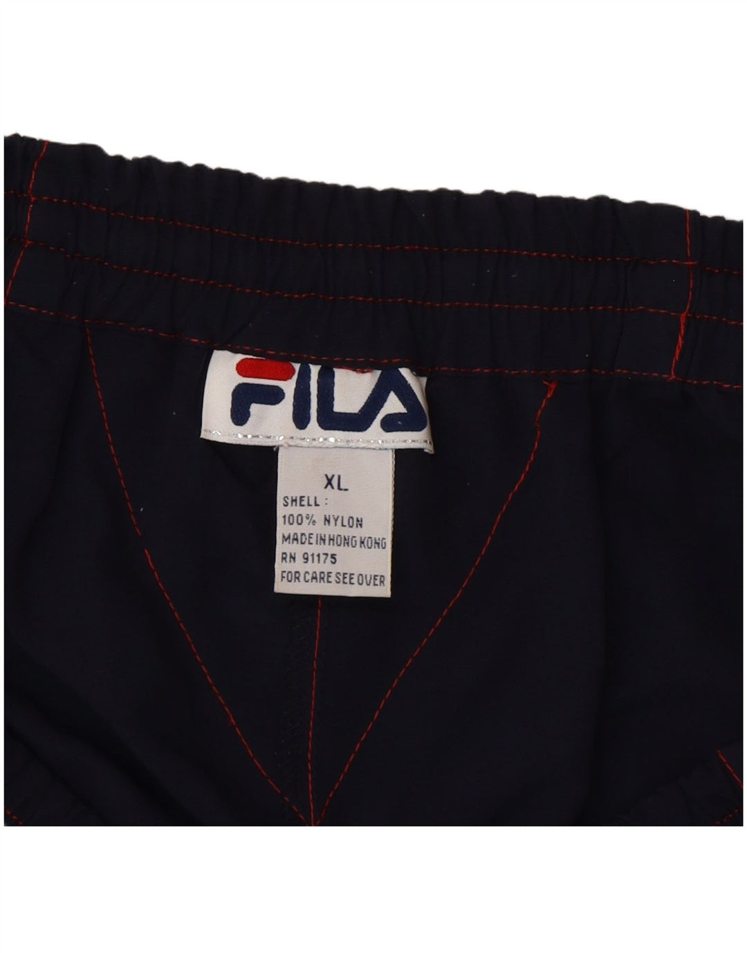 Fila Herren Sportshorts XL Marineblaues Nylon