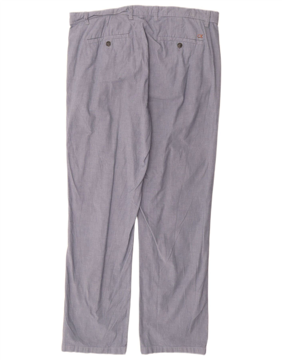 CALVIN KLEIN Herren gerade Chinohose W34 L32 Blau