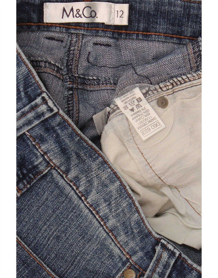 M&Co Damen Jeansshorts UK 12 Medium W32 Blaue Baumwolle
