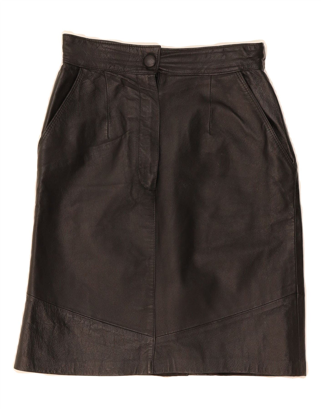 CANDA Womens Leather Skirt W26 Small Black Leather Vintage Canda and Second-Hand Canda from Messina Hembry 